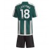 Manchester United Casemiro #18 Barnkläder Borta matchtröja till baby 2023-24 Kortärmad (+ Korta byxor) Billigt